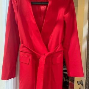 Zara red blazer dress